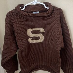 NEW- Boutique knit letter Sweater - letter S. Kids 6